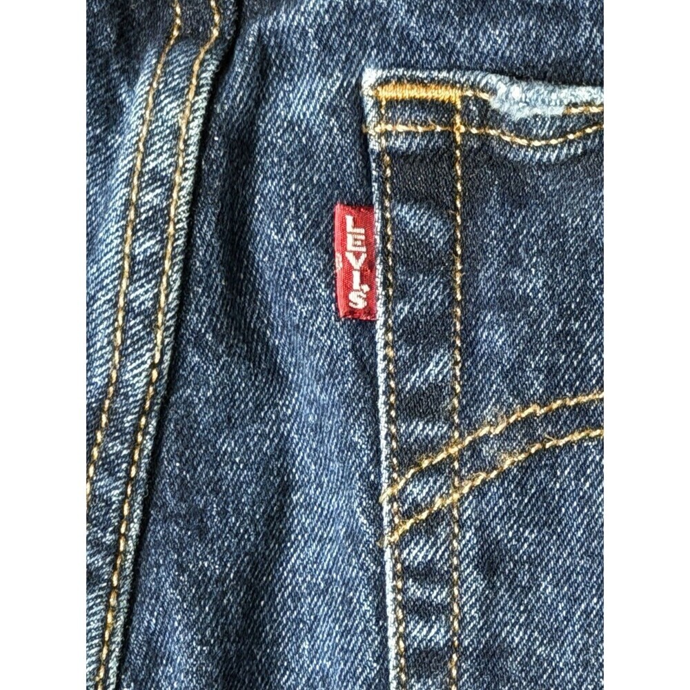 Levi’s Wedgie Straight Jeans Big E Dark Wash Blue Stretch Women’s Size 29 X28 - Picture 15 of 15